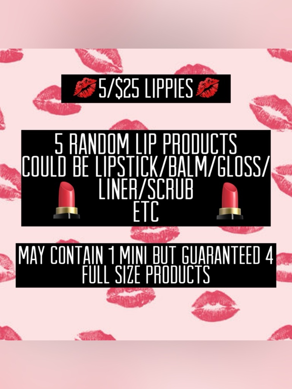 5/$25 💄Mystery Lippies💄